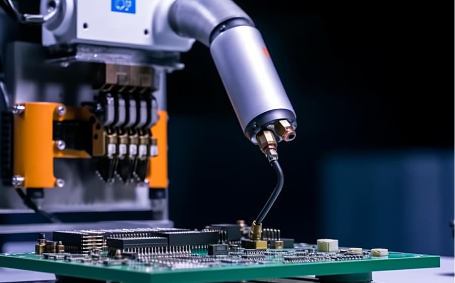 PCB manufacturing robotic arm